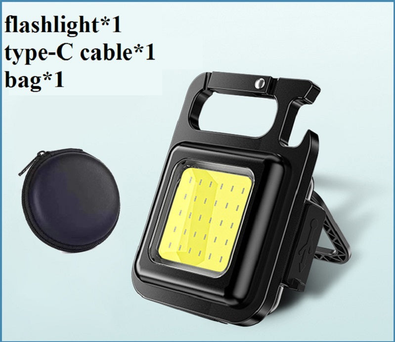 COB Rechargeable Keychain Flashlight