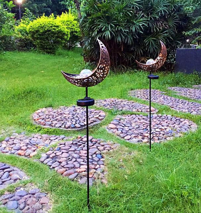 Solar Flame Effect Metal Garden Light