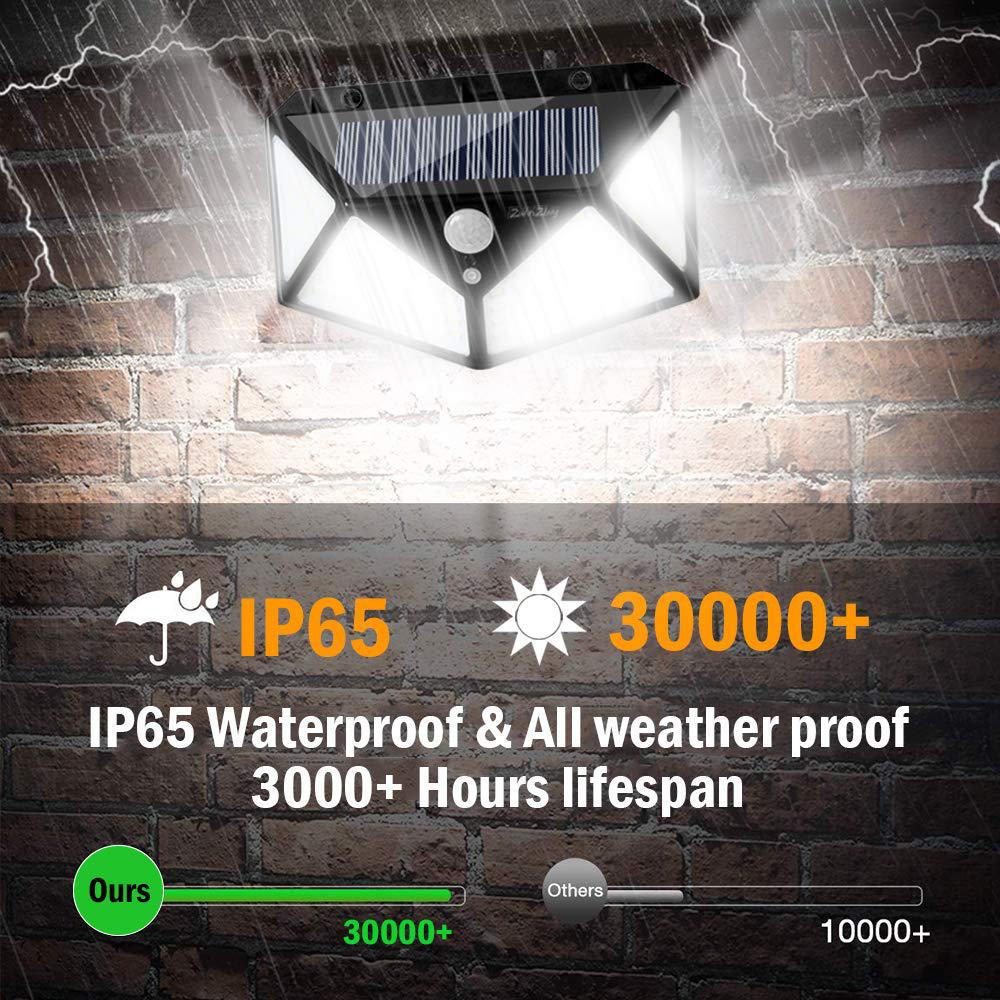 Luminária de parede solar LED para exterior