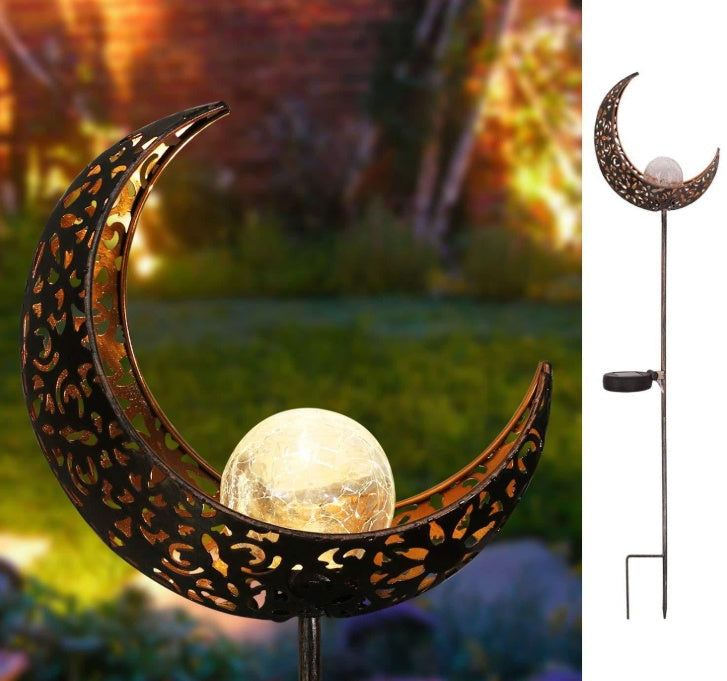 Solar Flame Effect Metal Garden Light