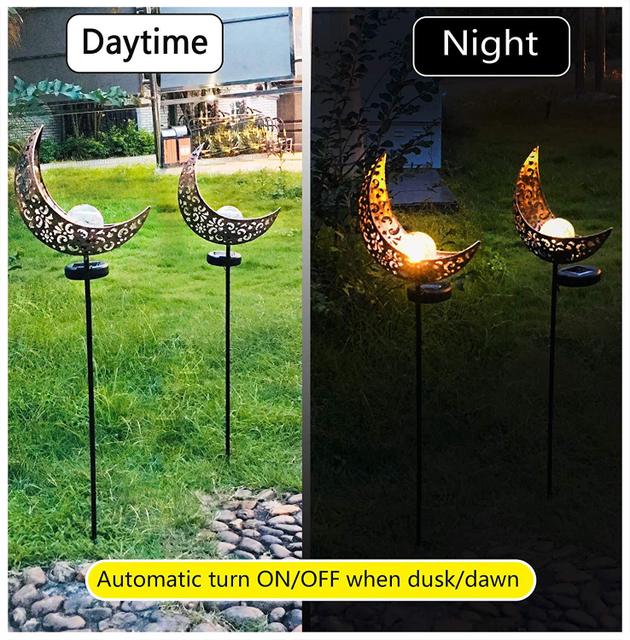 Solar Flame Effect Metal Garden Light