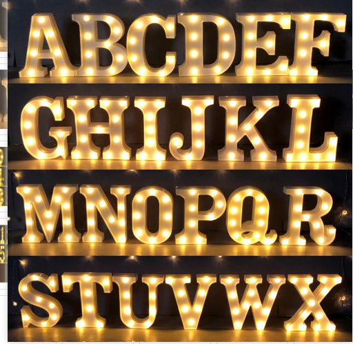 LED Alphabet & Number Marquee Night Light