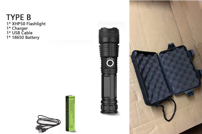 XHP70.2 High-Power USB Rechargeable Flashlight
