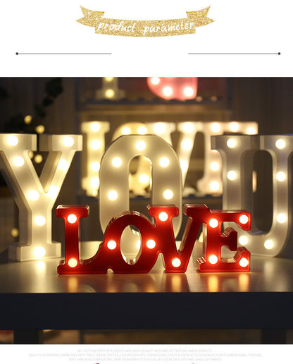 LED Alphabet & Number Marquee Night Light