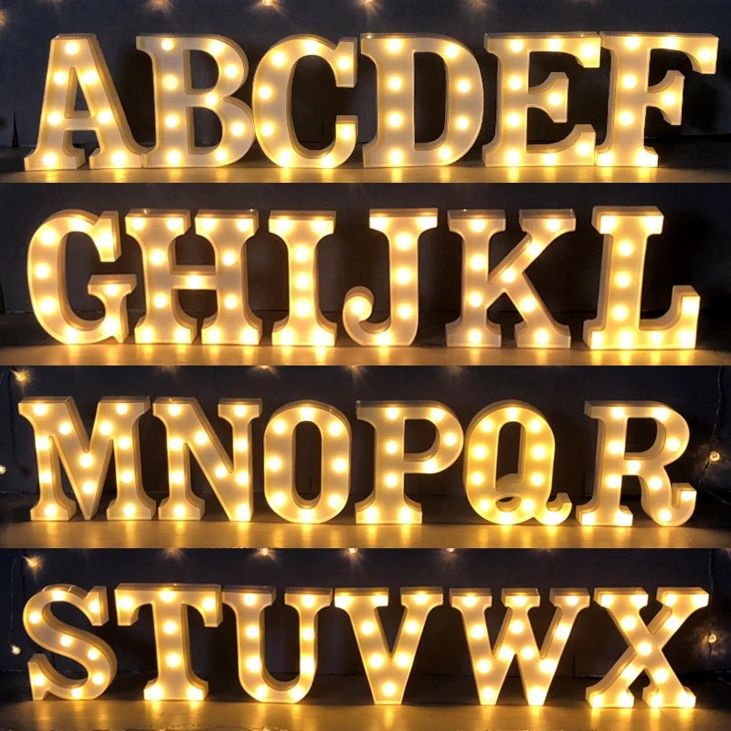 LED Alphabet & Number Marquee Night Light