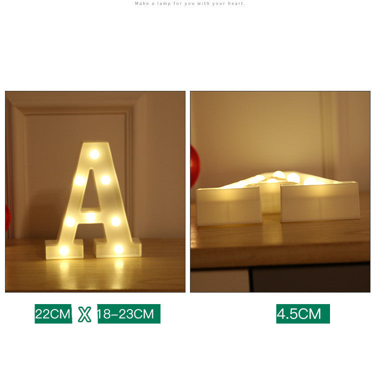 LED Alphabet & Number Marquee Night Light