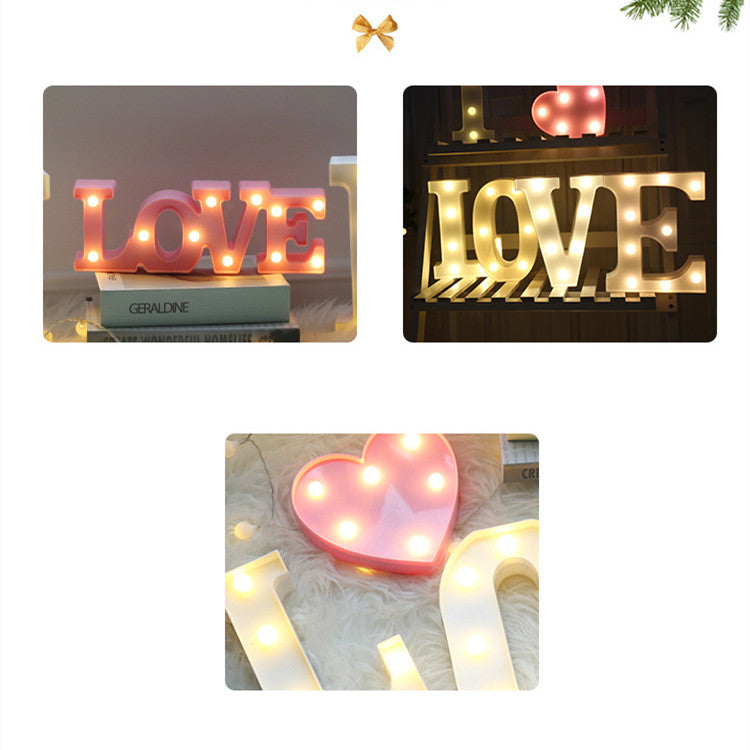 LED Alphabet & Number Marquee Night Light
