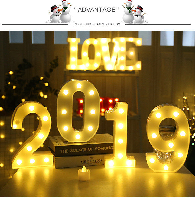 LED Alphabet & Number Marquee Night Light