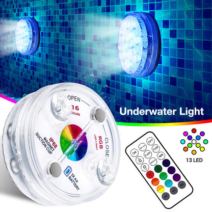 IP68 Submersible LED Pool Light with RF Remote