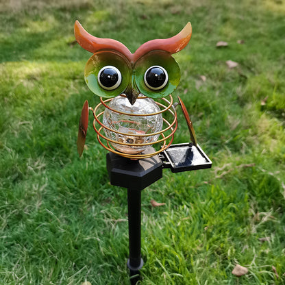 Solar Owl LED Garden Pathway Light