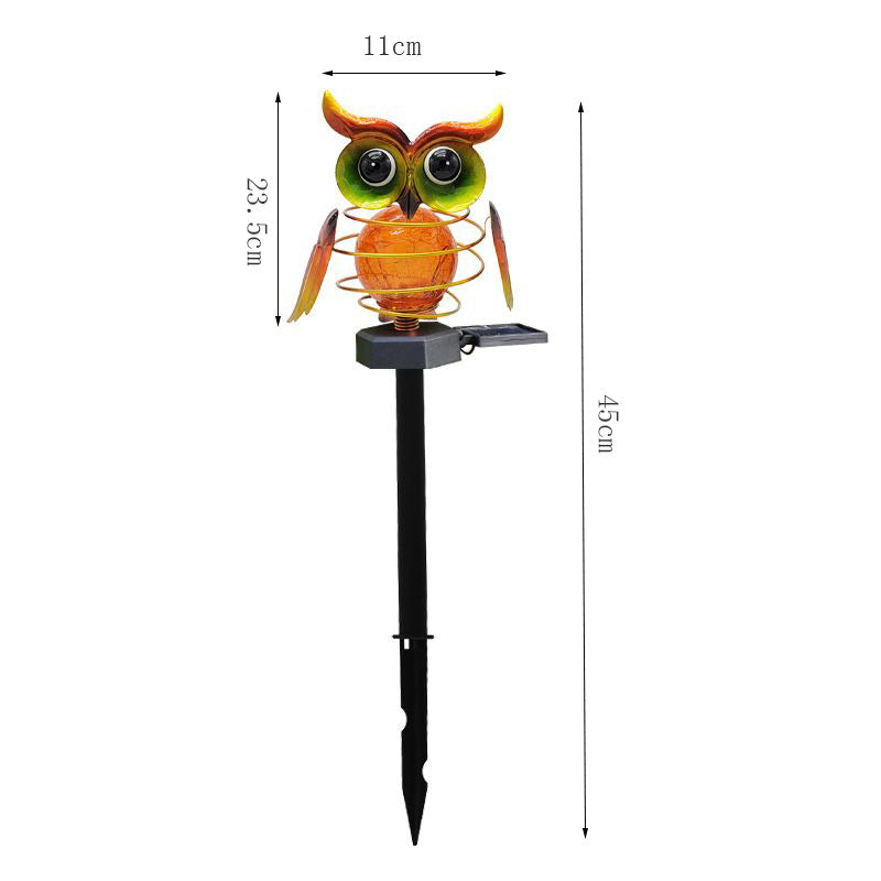 Solar Owl LED Garden Pathway Light