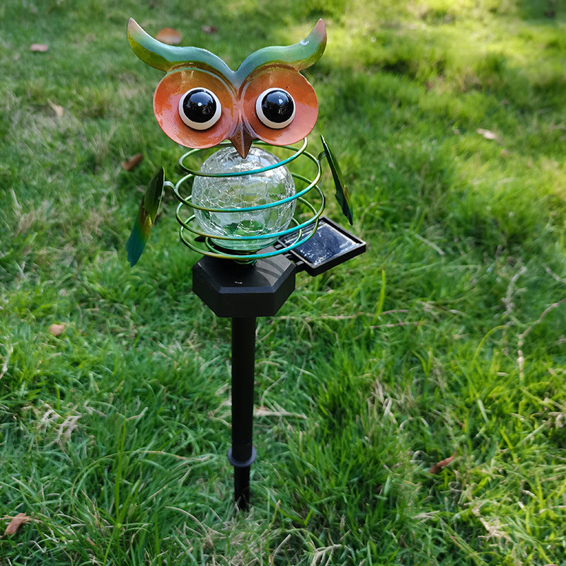 Solar Owl LED Garden Pathway Light
