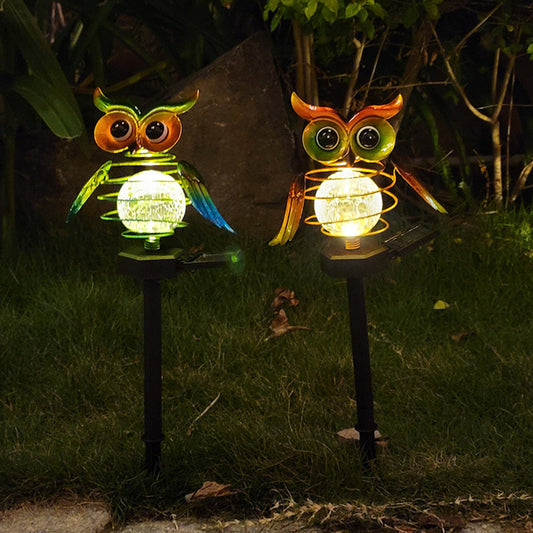 Solar Owl LED Garden Pathway Light