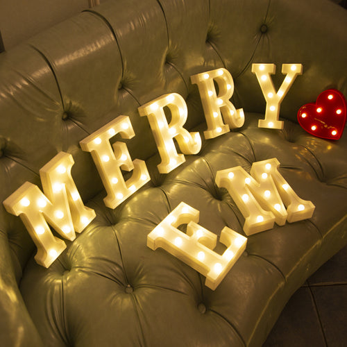 LED Alphabet & Number Marquee Night Light