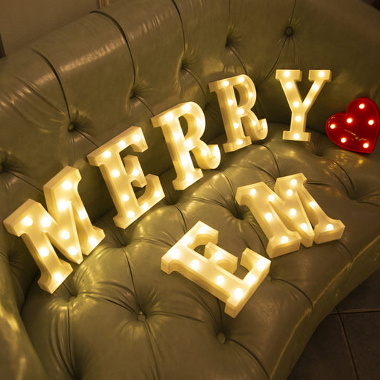LED Alphabet & Number Marquee Night Light