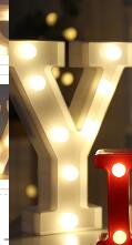 LED Alphabet & Number Marquee Night Light
