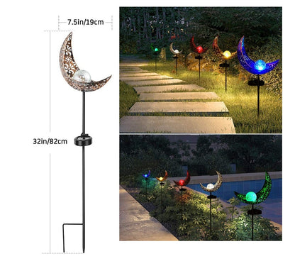 Solar Flame Effect Metal Garden Light