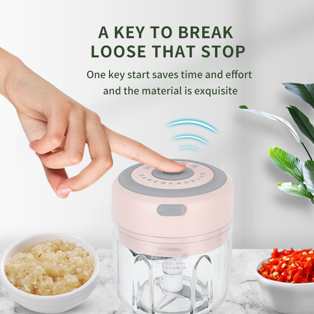 USB Rechargeable Mini Electric Garlic & Herb Chopper
