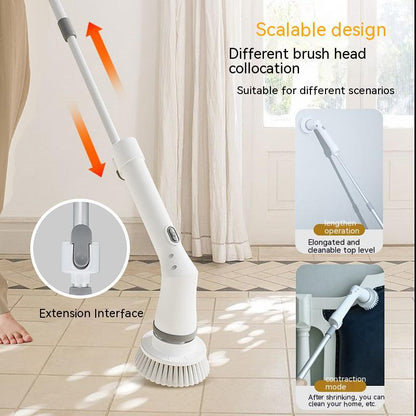 Telescopic Electric Wall Cleaning Scrubber