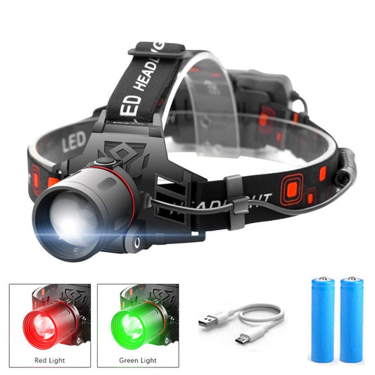 T6 Multi-Color Zoomable LED Headlamp