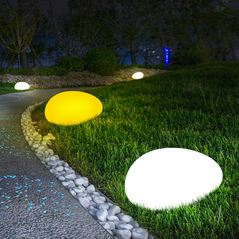 Solar Cobblestone LED Landscape Light