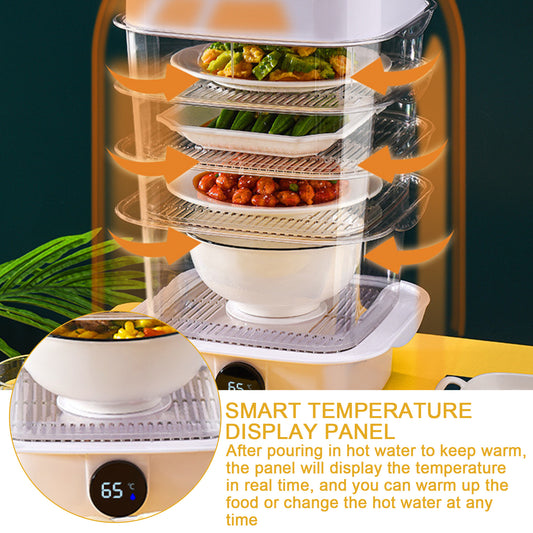 Conjunto Empilhável de Tampas para Pratos que Mantêm o Calor