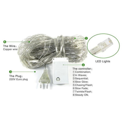 Outdoor Waterproof Fishnet LED String Lights
