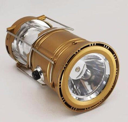 Lanterna de acampamento LED movida a energia solar