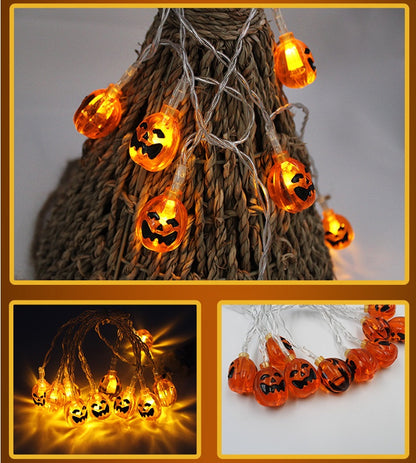 Halloween Pumpkin LED Lantern String Lights