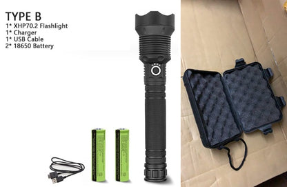 XHP70.2 High-Power USB Rechargeable Flashlight