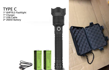 XHP70.2 High-Power USB Rechargeable Flashlight