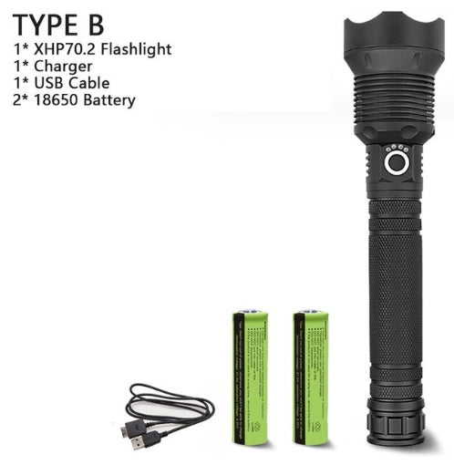 XHP70.2 High-Power USB Rechargeable Flashlight