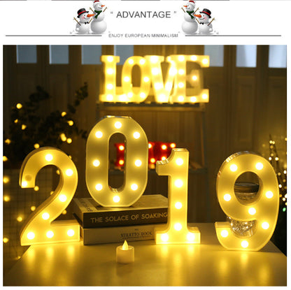 LED Alphabet & Number Marquee Night Light