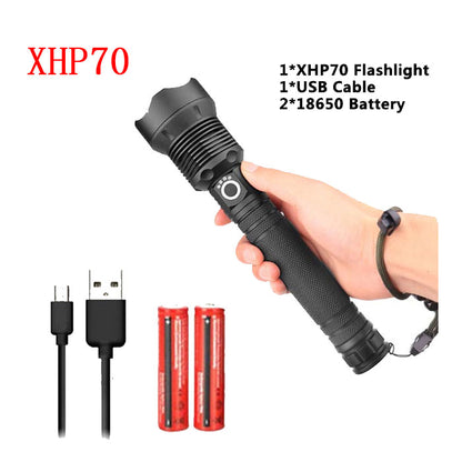 P50 USB Rechargeable Zoom Flashlight