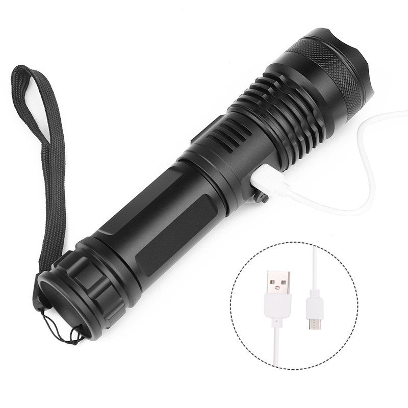 P50 USB Rechargeable Zoom Flashlight