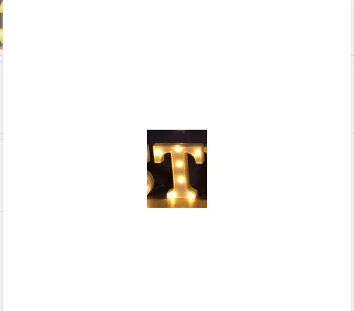 LED Alphabet & Number Marquee Night Light