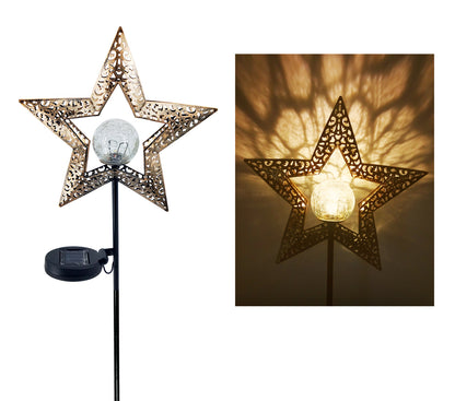 Solar Flame Effect Metal Garden Light