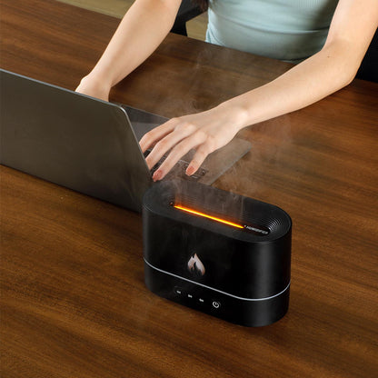 Flame Aromatherapy Humidifier with Ambient LED Light
