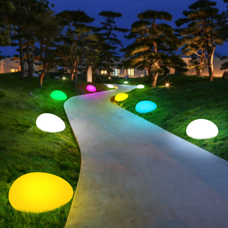 Solar Cobblestone LED Landscape Light