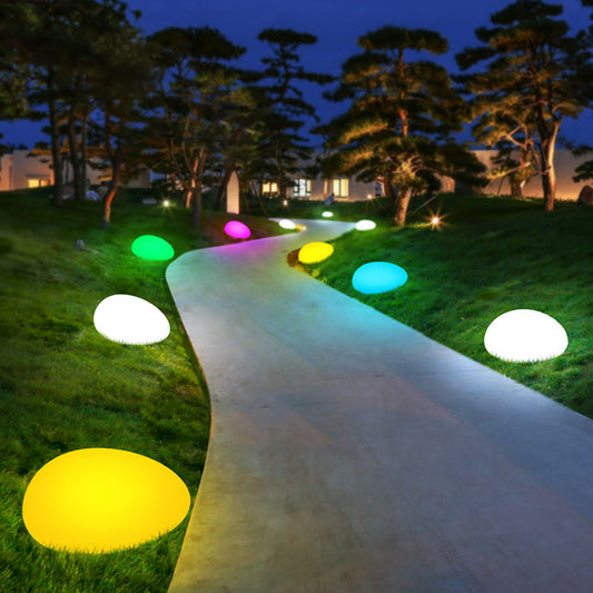 Solar Cobblestone LED Landscape Light