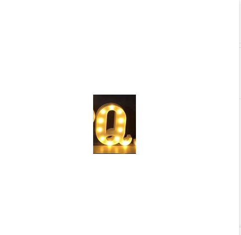 LED Alphabet & Number Marquee Night Light