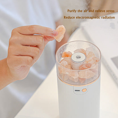 Crystal Salt Stone Ultrasonic Aroma Diffuser with LED