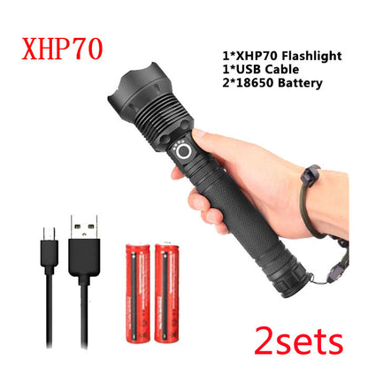 P50 USB Rechargeable Zoom Flashlight
