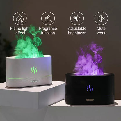Flame Effect RGB Ultrasonic Humidifier