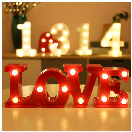 LED Alphabet & Number Marquee Night Light