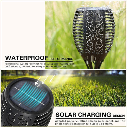 Solar Waterproof Torch Garden Stake Light