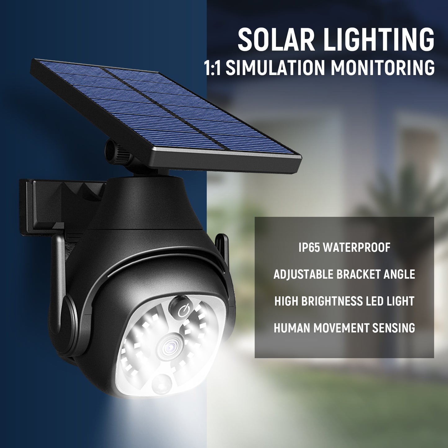 Solar Motion Sensor Outdoor Street Light
