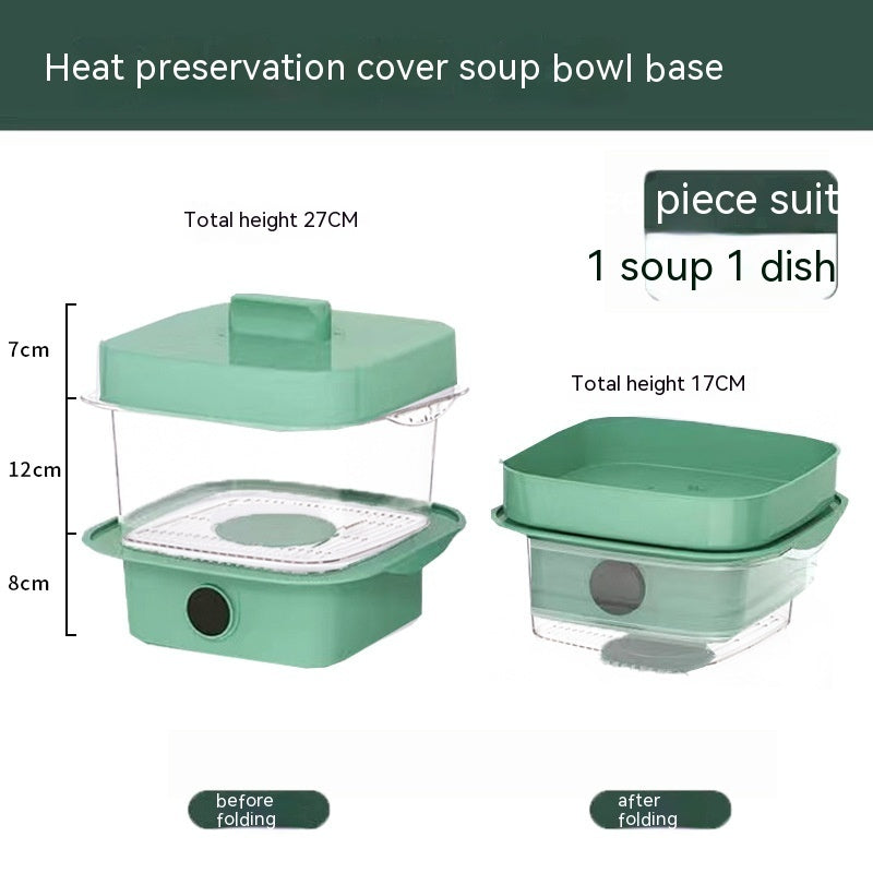 Conjunto Empilhável de Tampas para Pratos que Mantêm o Calor