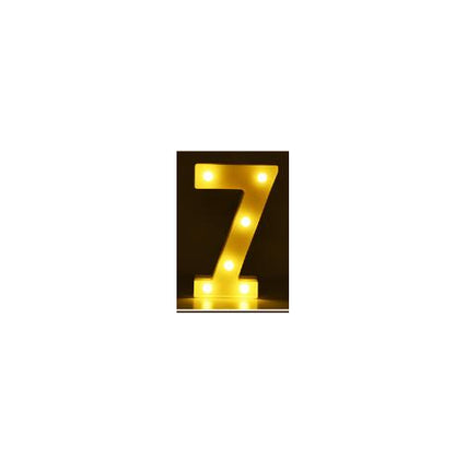 LED Alphabet & Number Marquee Night Light