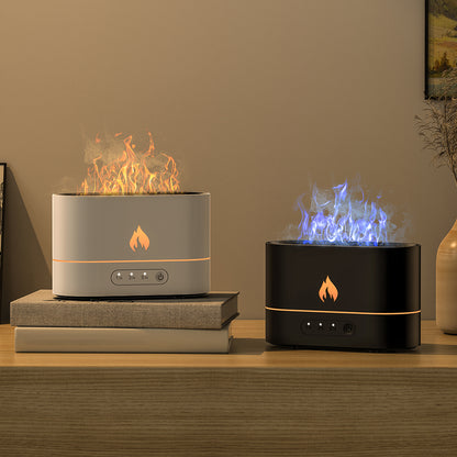 Flame Aromatherapy Humidifier with Ambient LED Light